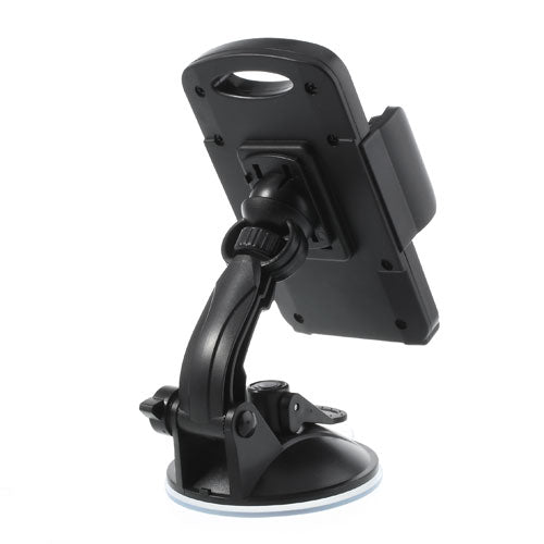 Black Universal 360 Rotation Car Holder Stand for 4.3-7.8 inch Smartphones Tablet, width: 58-125mm
