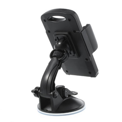 Black Universal 360 Rotation Car Holder Stand for 4.3-7.8 inch Smartphones Tablet, width: 58-125mm