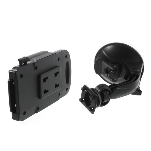 Black Universal 360 Rotation Car Holder Stand for 4.3-7.8 inch Smartphones Tablet, width: 58-125mm