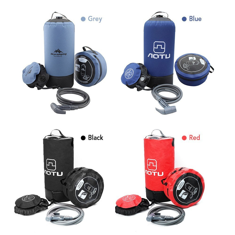 AOTU 11L Lightweight PVC Pressure Shower Inflatable Shower for Outdoor Camping Bathing