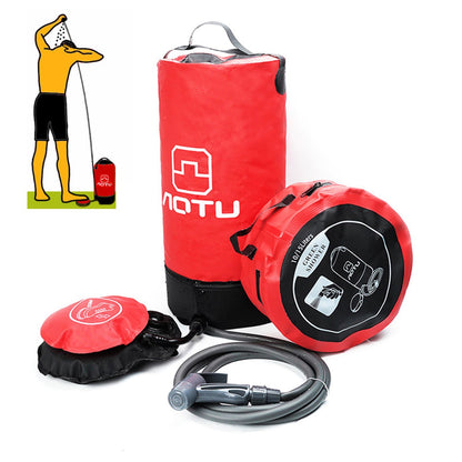AOTU 11L Lightweight PVC Pressure Shower Inflatable Shower for Outdoor Camping Bathing