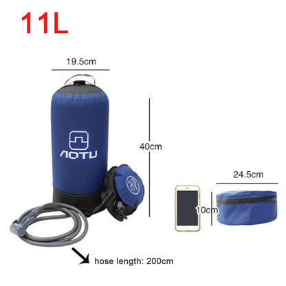 AOTU 11L Lightweight PVC Pressure Shower Inflatable Shower for Outdoor Camping Bathing