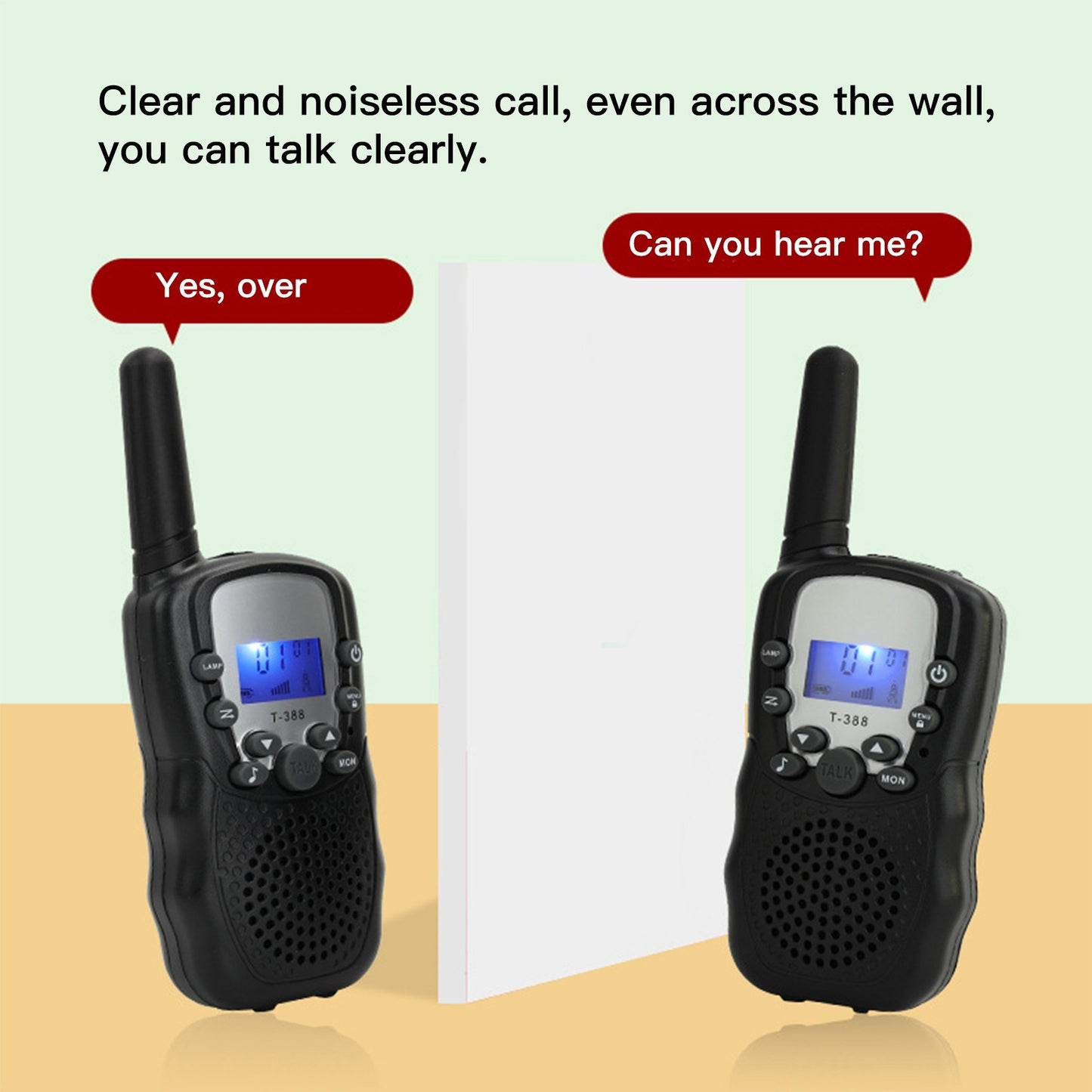1 Pair Portable Handheld Walkie Talkie Long Distance Walkie Talkie 2 Way Radios for Kids Indoor Outdoor Activity