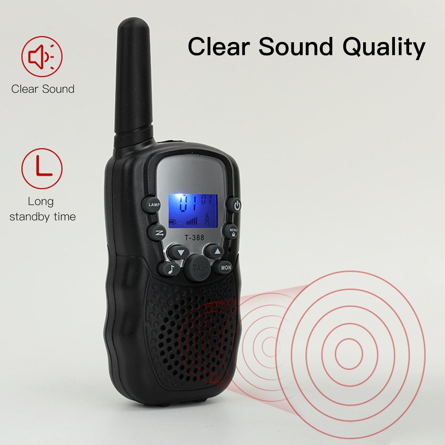 1 Pair Portable Handheld Walkie Talkie Long Distance Walkie Talkie 2 Way Radios for Kids Indoor Outdoor Activity