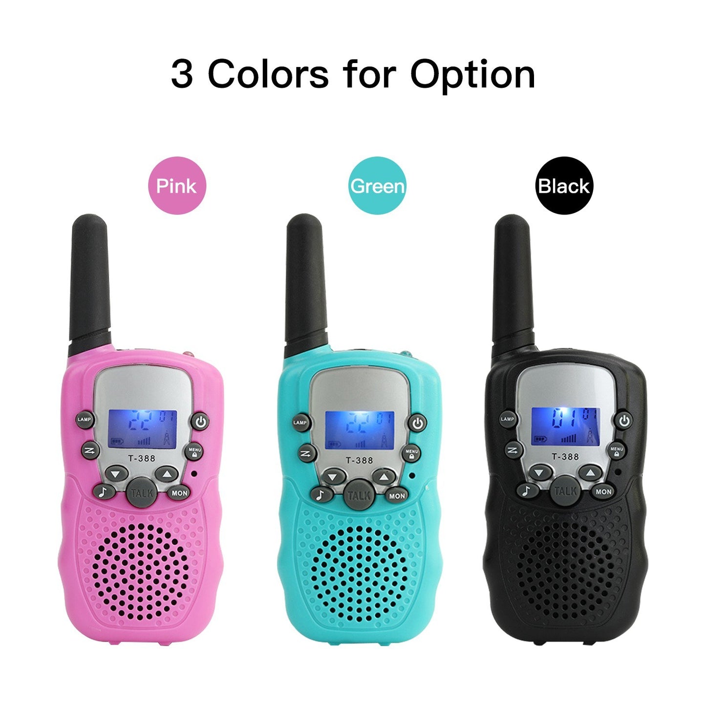 1 Pair Portable Handheld Walkie Talkie Long Distance Walkie Talkie 2 Way Radios for Kids Indoor Outdoor Activity