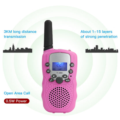 1 Pair Portable Handheld Walkie Talkie Long Distance Walkie Talkie 2 Way Radios for Kids Indoor Outdoor Activity