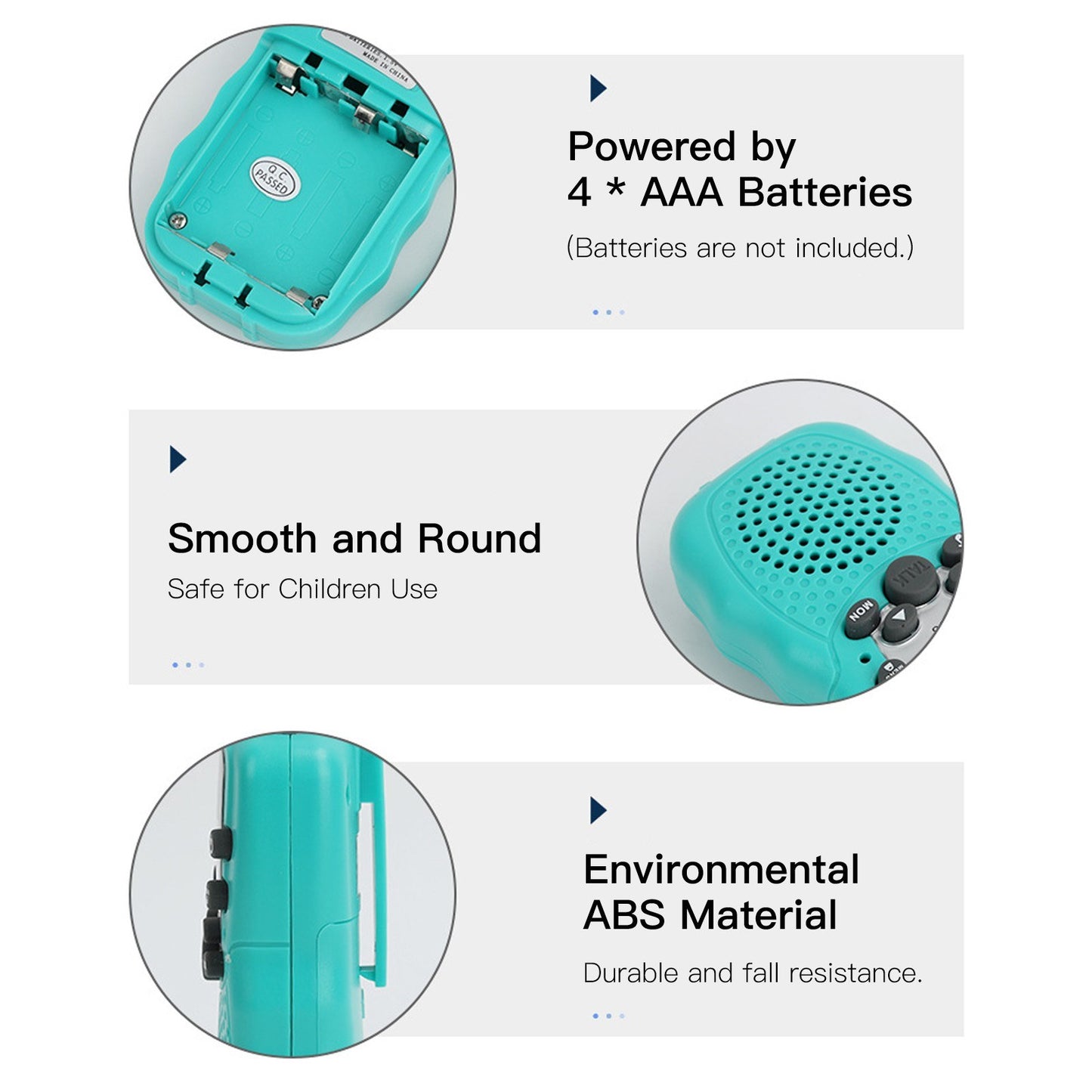 1 Pair Portable Handheld Walkie Talkie Long Distance Walkie Talkie 2 Way Radios for Kids Indoor Outdoor Activity