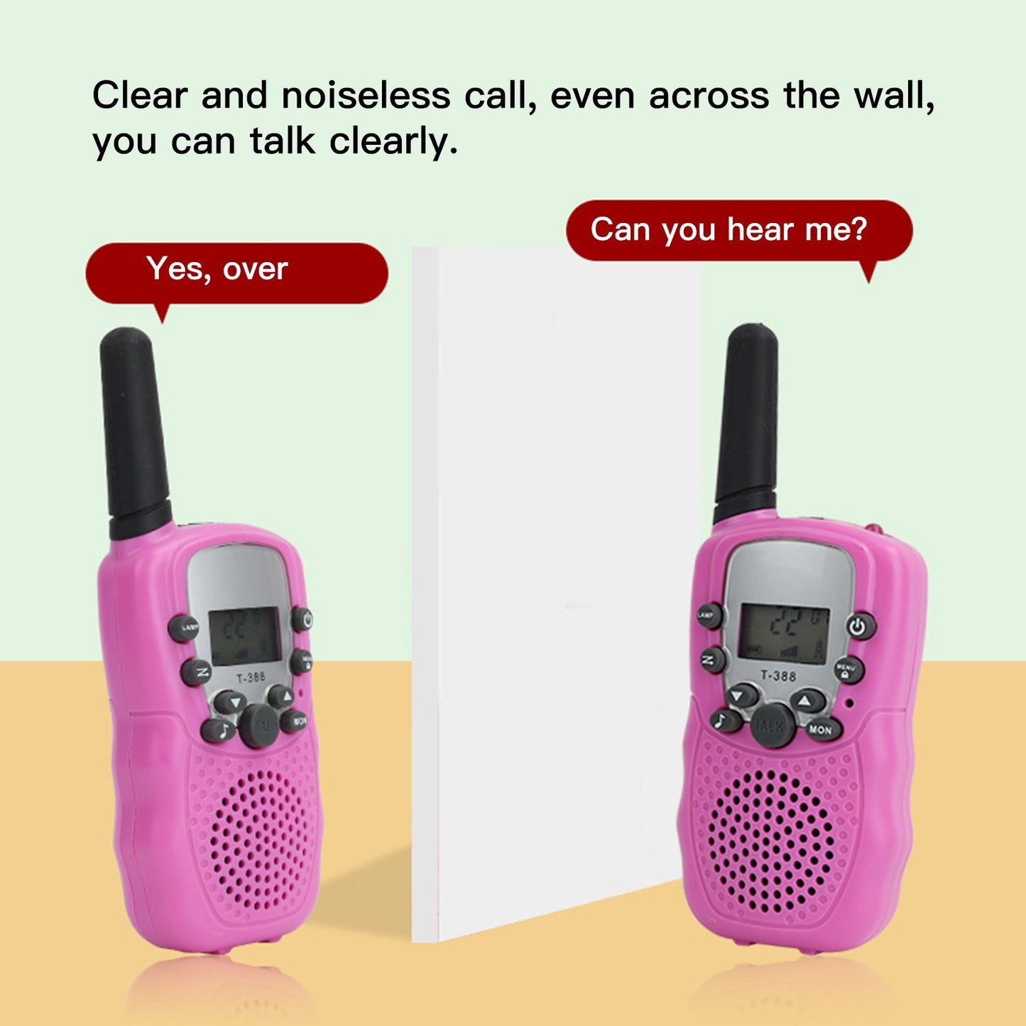 1 Pair Portable Handheld Walkie Talkie Long Distance Walkie Talkie 2 Way Radios for Kids Indoor Outdoor Activity