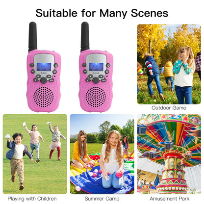 1 Pair Portable Handheld Walkie Talkie Long Distance Walkie Talkie 2 Way Radios for Kids Indoor Outdoor Activity