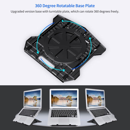 Portable Foldable Laptop Riser Stand Laptop Desktop Holder with Height Adjustment Ergonomic Computer Notebook Stand Bracket for Laptop Tablet within 10-15.6 Inches