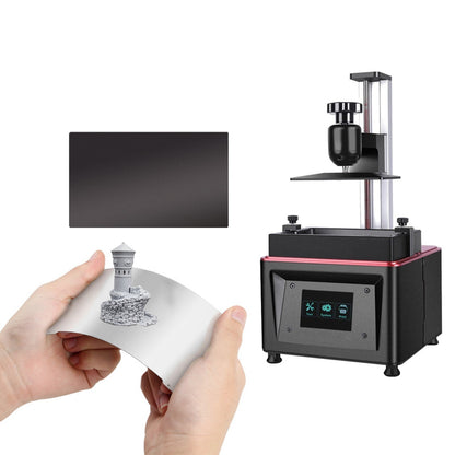 Resin 3D Printer Flexible Build Plate Steel Plate Magnetic Base Sheet Sticker with Adhesive for Elegoo Mars/Mars Pro/Wanhao D7/Monoprice Mini Deluxe SLA/Phrozen Sonic Mini 4K