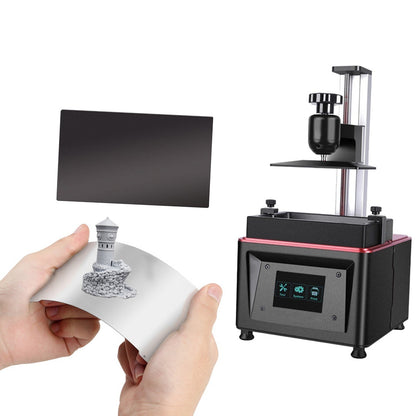 Resin 3D Printer Flexible Build Plate Steel Plate Magnetic Base Sheet Sticker with Adhesive for Elegoo Mars/Mars Pro/Wanhao D7/Monoprice Mini Deluxe SLA/Phrozen Sonic Mini 4K