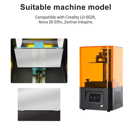 Resin 3D Printer Flexible Build Plate Steel Plate Magnetic Base Sheet Sticker with Adhesive for Elegoo Mars/Mars Pro/Wanhao D7/Monoprice Mini Deluxe SLA/Phrozen Sonic Mini 4K