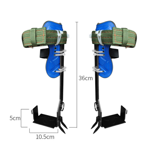 1 Pair Tree Climbing Spikes Adjustable Safety Belt Straps Rope Stainless Steel Picking Fruit Tree Climbing Shoes Tool