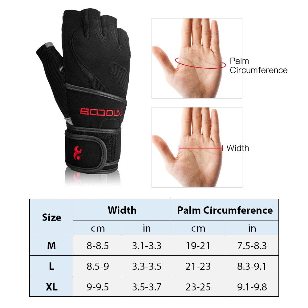 1 Pair Fingerless Anti-Slip Shock-Absorbing Gloves Outdoor Multi-function Sports Gloves for Fitness Cycling Training Outdoor Sports