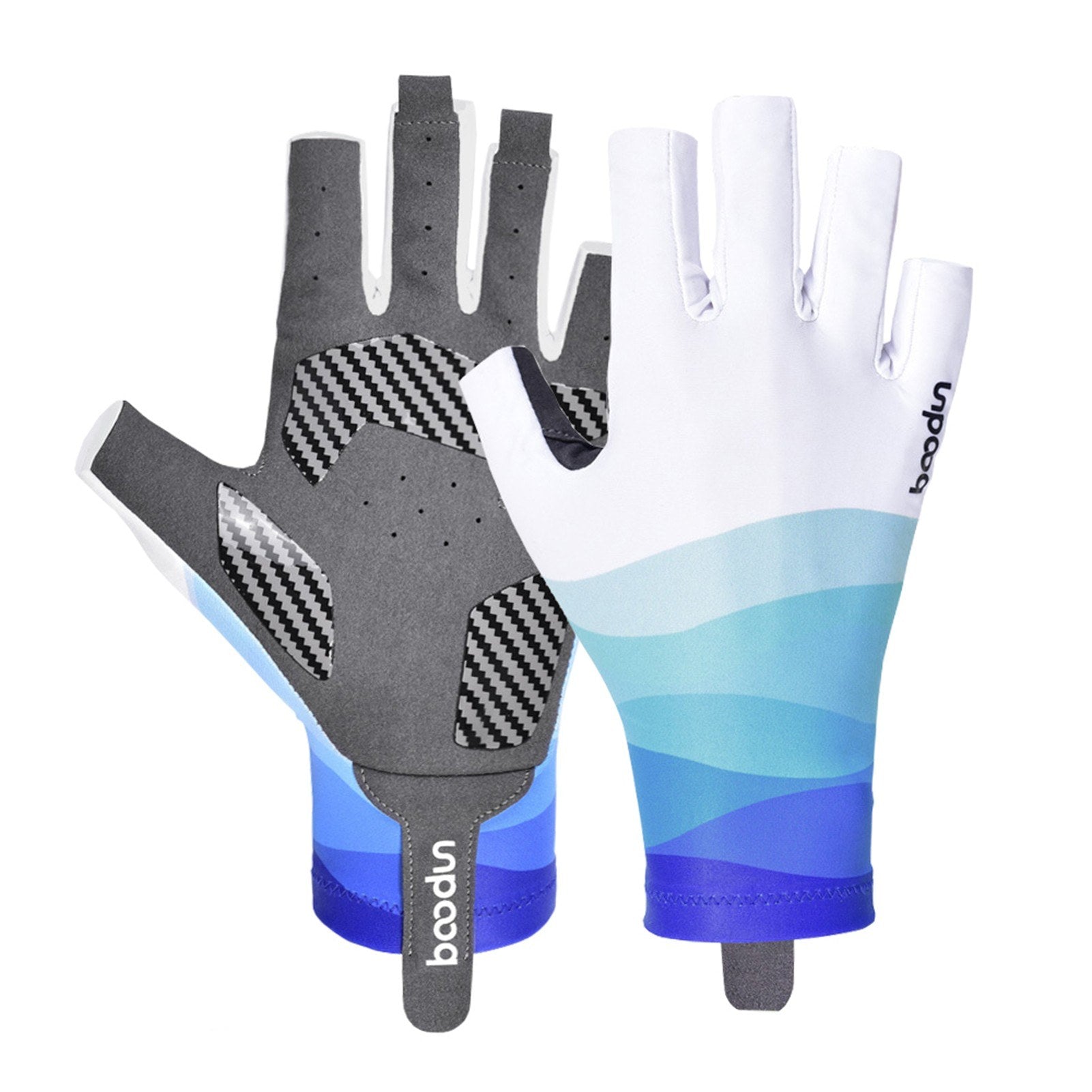 1 Pair Half Finger Gloves Stretchy Anti-Slip Gloves for Outdoor Cycling Hiking Driving
