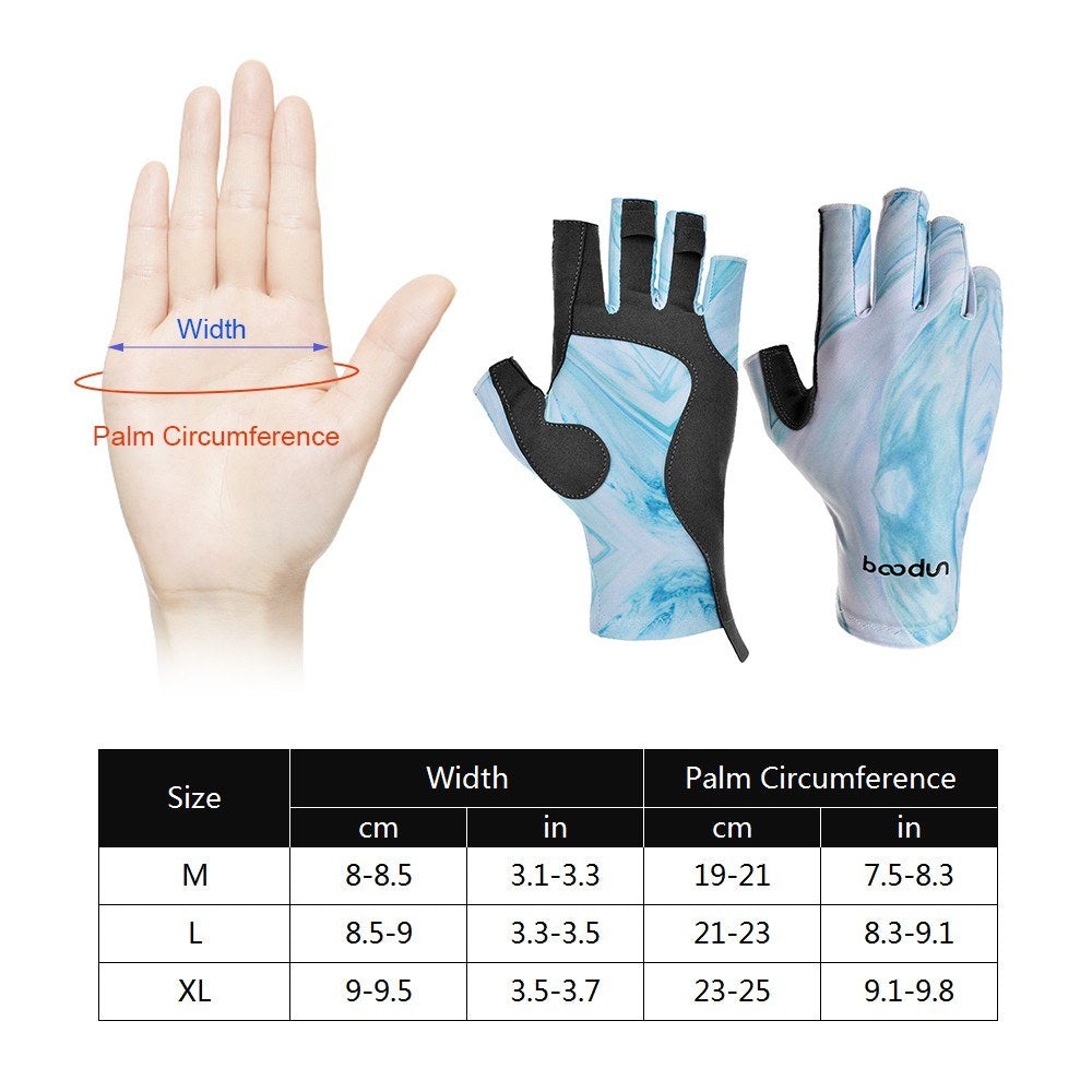 1 Pair Fishing Gloves Breathable Half Finger Gloves Non-Slip Gel Gloves for Cycling Camping Fishing Outdoor Sports