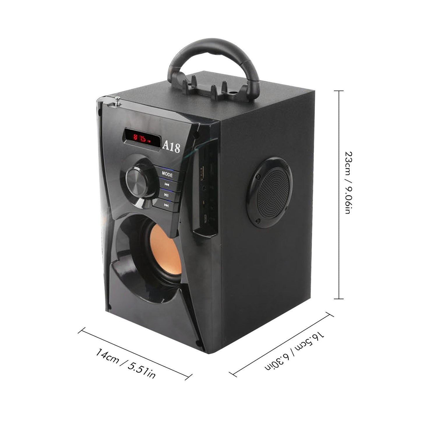 A18 Portable Wireless Speaker BT4.1 Computer Subwoofer Home Theater Soundbar Music Player Support TF/USB/AUX/FM with Remote Control