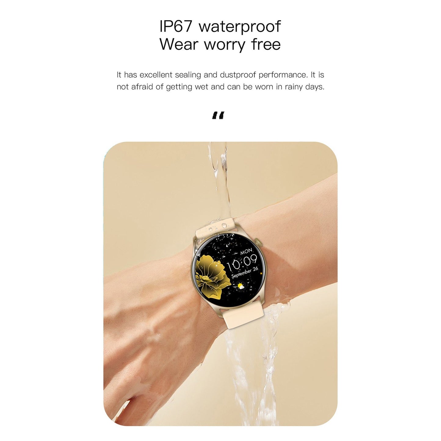 COLMI SKY 8 Smart Watch Fitness Tracker 1.28-inch TFT Full-touch Screen Body Health Monitor IP67 Waterproof Smart Bracelet for Android iOS