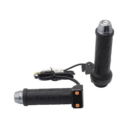 1 Pair Anti-flame Motorcycle Heated Handlebar Grips with Digital Display Thermostatic Electric Heated Handlebar Grips