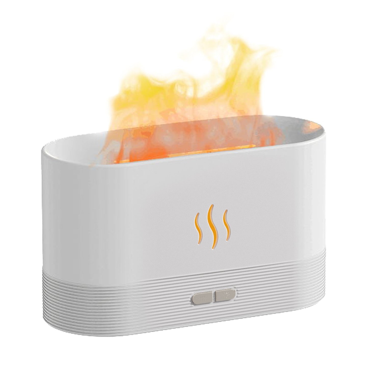 Simulation Flame Mist Humidifier Essential Oil Diffuser USB Plug-in 2 Brightness Night Light Quiet Cool Desktop Air Freshener Fake Fire Mist Maker