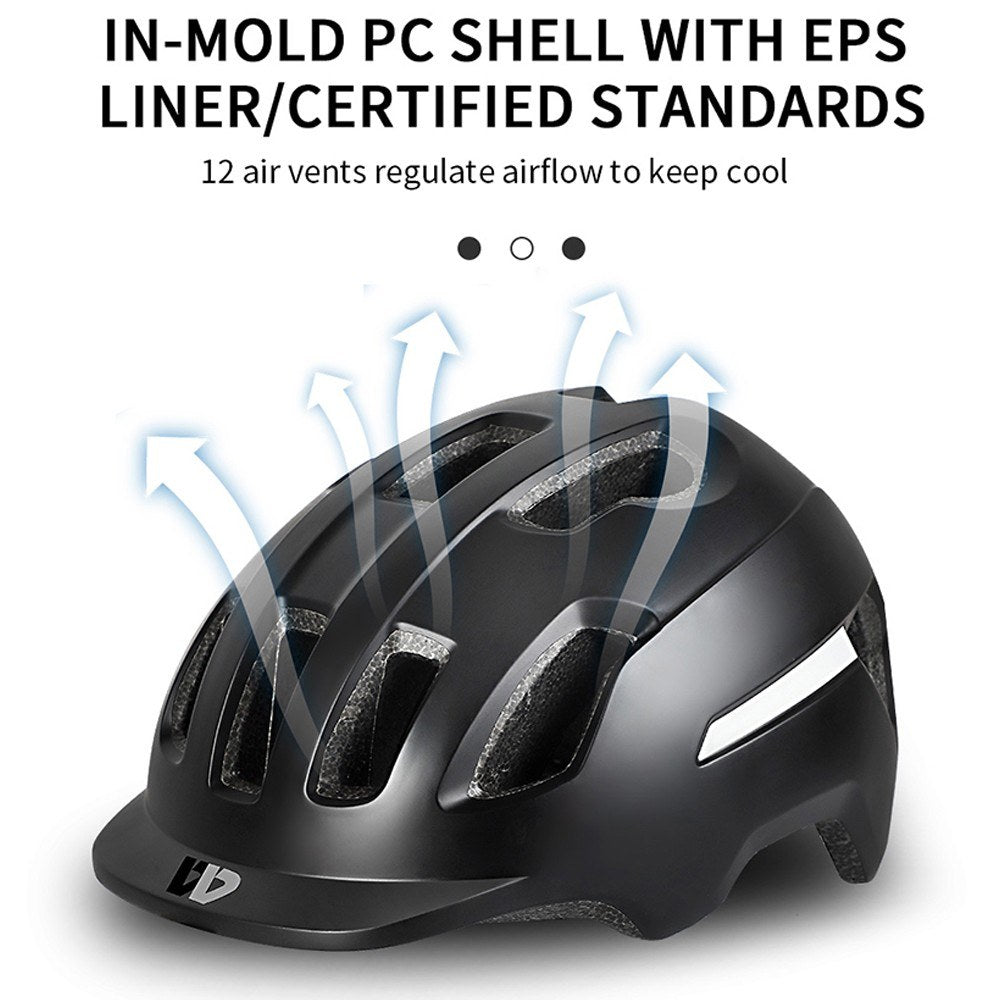 WEST BIKING Mountain Bike Helmet with Sun Visor Ultralight Bicycle Helmet Outdoor Sports Safety Helmet