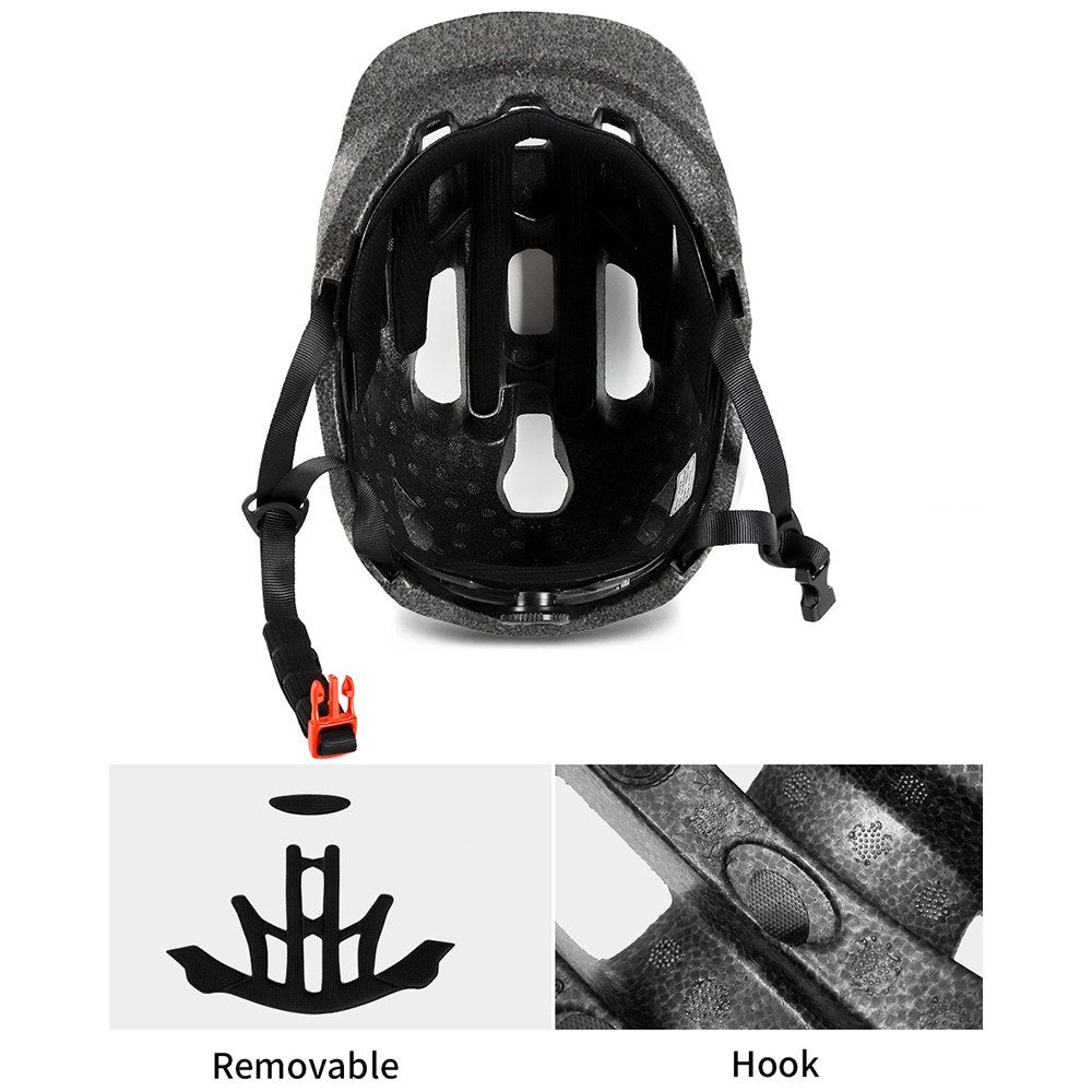 WEST BIKING Mountain Bike Helmet with Sun Visor Ultralight Bicycle Helmet Outdoor Sports Safety Helmet