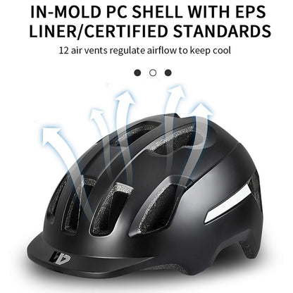 WEST BIKING Mountain Bike Helmet with Sun Visor Ultralight Bicycle Helmet Outdoor Sports Safety Helmet